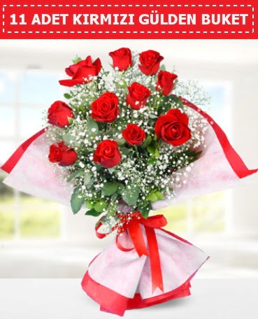 11 Adet Kırmızı Gül Buketi  Yozgat internetten çiçek siparişi 