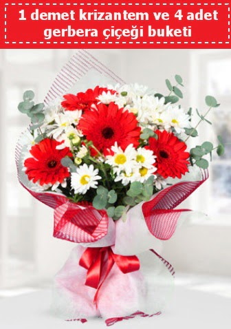 Krizantem ve Gerbera Buketi  Yozgat çiçek siparişi sitesi 