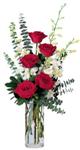  Yozgat online çiçek gönderme sipariş  cam yada mika vazoda 5 adet kirmizi gül